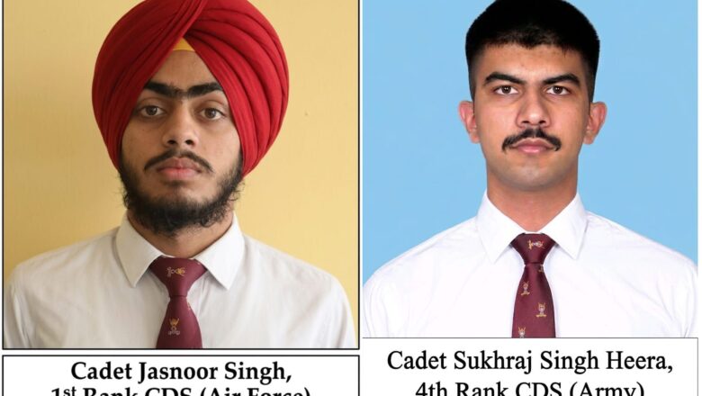ਪੰਜਾਬ ਦਾ ਮਾਣ: ਮਹਾਰਾਜਾ ਰਣਜੀਤ ਸਿੰਘ ਪ੍ਰੈਪਰੇਟਰੀ ਇੰਸਟੀਚਿਊਟ ਦੇ ਕੈਡਿਟ ਜਸਨੂਰ ਸਿੰਘ ਸੀ.ਡੀ.ਐਸ. ਮੈਰਿਟ ਸੂਚੀ ਵਿੱਚ ਪੂਰੇ ਭਾਰਤ ‘ਚੋਂ ਅੱਵਲ