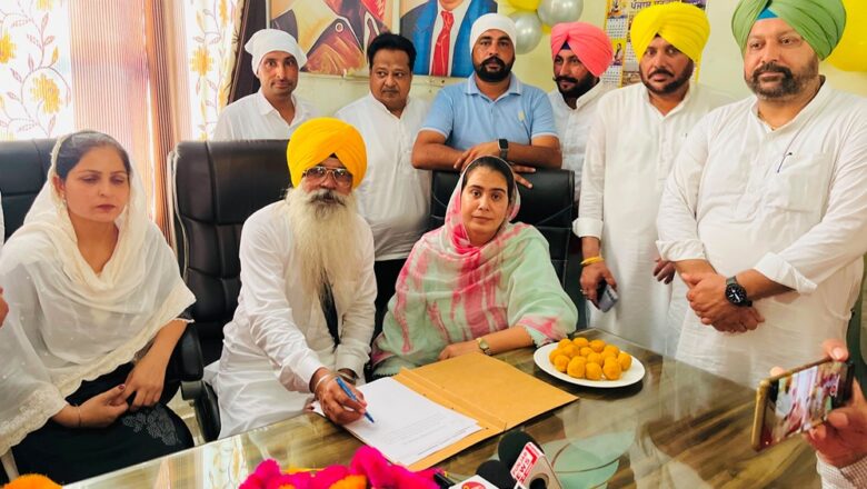 ਵਿਧਾਇਕ ਨਰਿੰਦਰ ਕੌਰ ਭਰਾਜ ਦੀ ਹਾਜ਼ਰੀ ਵਿੱਚ ਅਵਤਾਰ ਸਿੰਘ ਤਾਰੀ ਨੇ ਨਗਰ ਕੌਂਸਲ ਭਵਾਨੀਗੜ੍ਹ ਦੇ ਪ੍ਰਧਾਨ ਵਜੋਂ ਸੰਭਾਲਿਆ ਚਾਰਜ