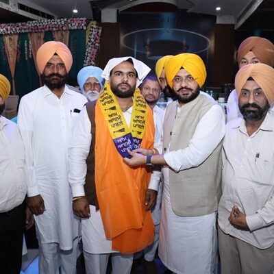 ਕੈਬਨਿਟ ਮੰਤਰੀ ਤਰੁਨਪ੍ਰੀਤ ਸਿੰਘ ਸੌਂਦ ਦੀ ਅਗਵਾਈ ਹੇਠ ਦਿਲਪ੍ਰੀਤ ਬੈਨੀਪਾਲ ਸਾਥੀਆਂ ਸਮੇਤ ‘ਆਪ’ ਵਿੱਚ ਸ਼ਾਮਲ